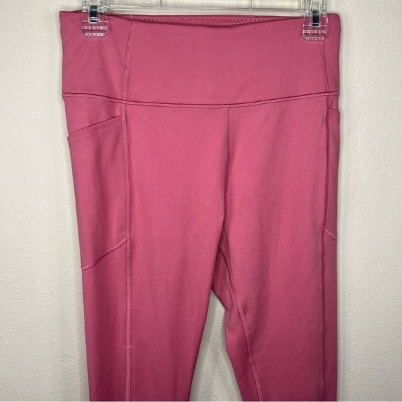 Size 10 Victorias Secret Athletic Leggings Mauve Pink Activewear Stretch - Picture 2 of 9